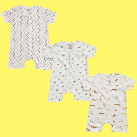 TBS_BRL - Pack of 3 - Short Leg Rompers - Slide