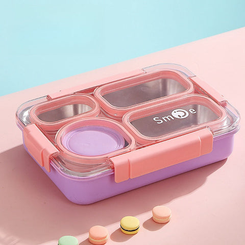 Lunch Box - Smile - Purple - China - 2561