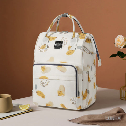 Juelike - Waterproof Diaper Backpack - White