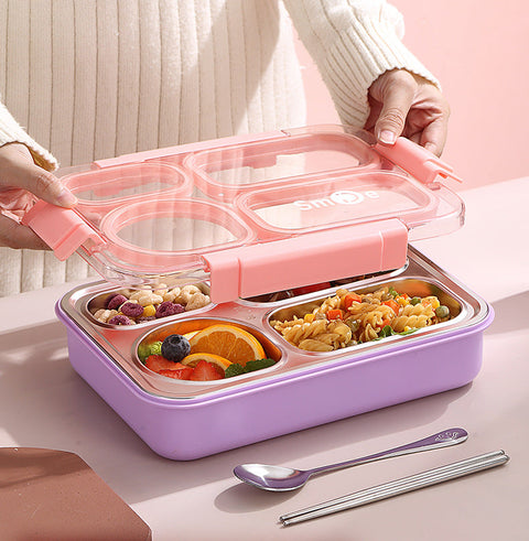 Lunch Box - Smile - Purple - China - 2561