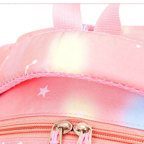 Sijiangyu - School Bag - Multi-Color - Hearts & Stars