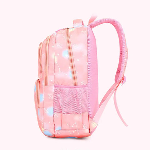 Sijiangyu - School Bag - Multi-Color - Hearts & Stars