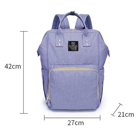 Street Six - Waterproof Diaper Backpack - Purple
