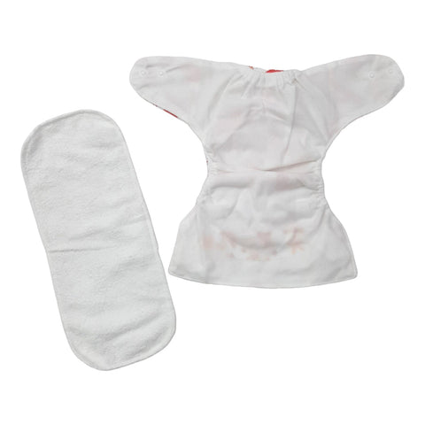 Reuseable Diaper - Elephants Green