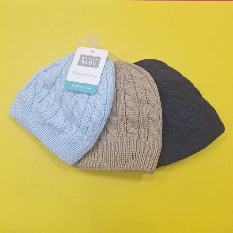 Hudson Baby - Pack of 3 Caps - Blue Brown Navy Blue