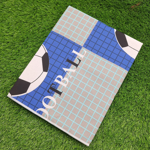 Diaper Changing Mat - Grey & Blue - Football