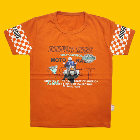 T-Shirt - Moto Racing - Orange