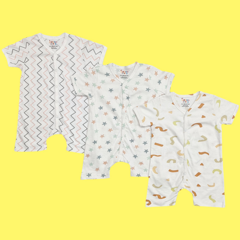 TBS_BRL - Pack of 3 - Short Leg Rompers - Slide