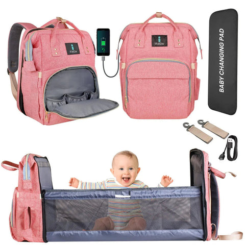 Itacia - 4 In 1 - Multi-Purpose - Waterproof Bed & Bag - Pink