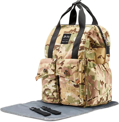 Ellie & Luke - Waterproof Diaper Backpack - Camouflage