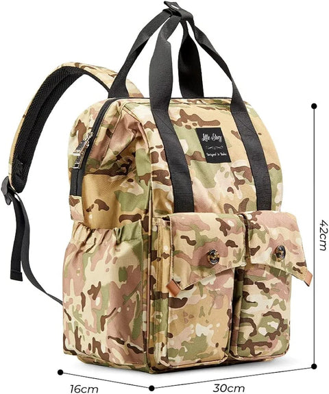 Ellie & Luke - Waterproof Diaper Backpack - Camouflage