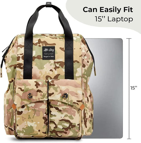 Ellie & Luke - Waterproof Diaper Backpack - Camouflage