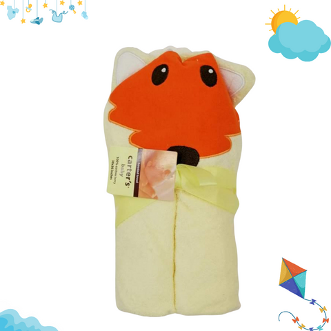 Baby Hooded Bath Towel - Yellow - Sheep