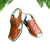 Peshawari Chappal - Mustard Crocodile - 01