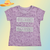 Floral - Cropped T-Shirt - Be You - Purple
