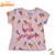Floral - Cropped T-Shirt - Pineapple - Pink