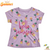 Floral - Cropped T-Shirt - Pineapple - Purple