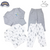TBS - Pack of 2 - Night Suits - Grey & Clouds