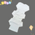 Happy - Pack of 3 - Front Closed Vests - White