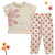 2 Pieces - Cropped Shirt & Trouser Set - Yellow