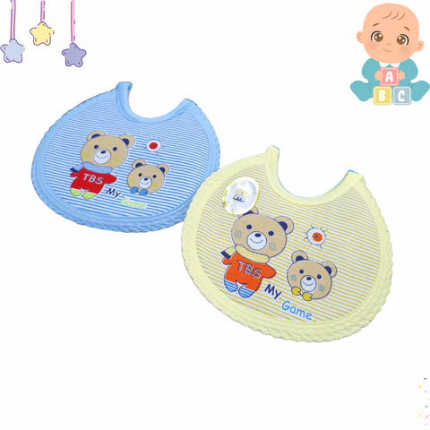 Pack of 2 - Game Bibs - Round - Yellow & Blue
