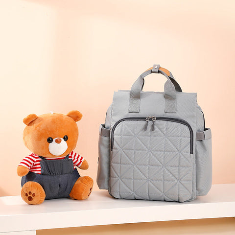 Fashion Way - Waterproof Diaper Backpack - Grey