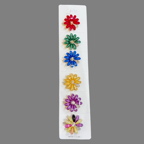 Metal Pins - Flowers