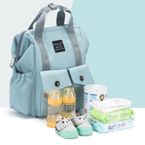 Ellie & Luke - Waterproof Diaper Backpack - Green