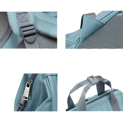 Ellie & Luke - Waterproof Diaper Backpack - Green