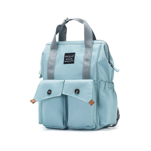 Ellie & Luke - Waterproof Diaper Backpack - Green