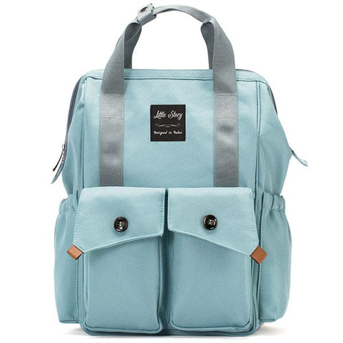 Ellie & Luke - Waterproof Diaper Backpack - Green
