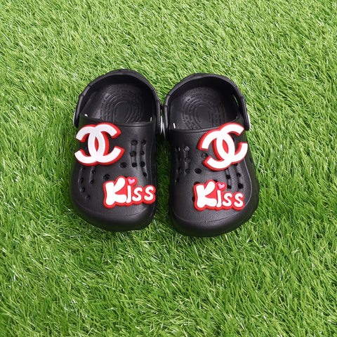 Summer Soft Crocs - Black - Kiss