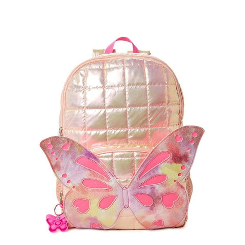 School Bag - Butterfly - Pink