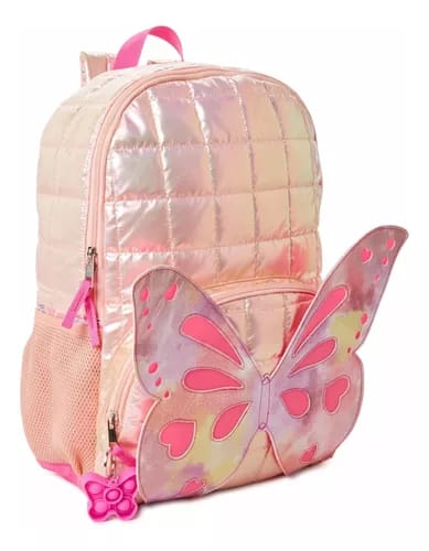School Bag - Butterfly - Pink