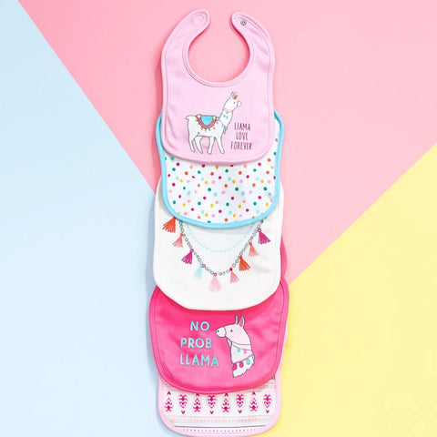 Aifeier - Pack of 5 Bibs - Girls - Theme 1