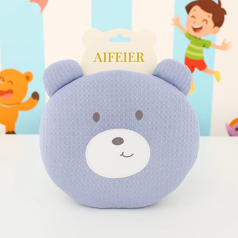 Aifeier - Round Quilted Pillow - Purple - Bear