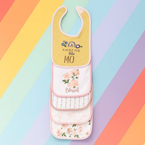 Hao Fu - Pack of 5 Bibs - Girls