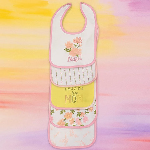 Hao Fu - Pack of 5 Bibs - Girls