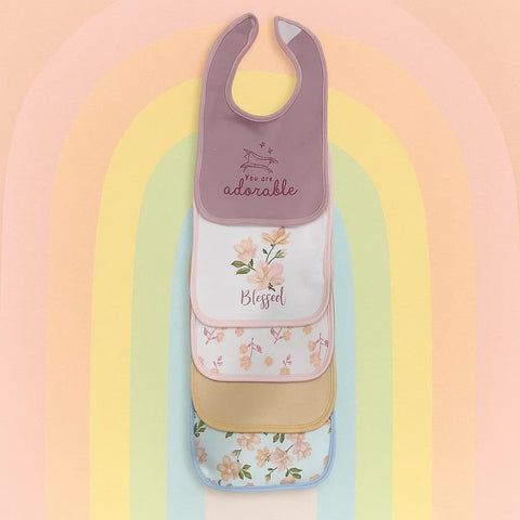 Hao Fu - Pack of 5 Bibs - Girls