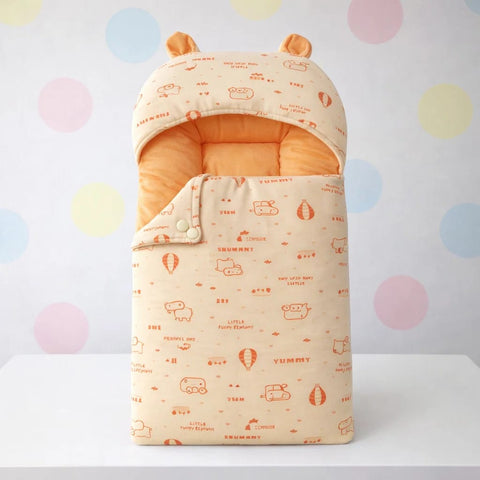 Velvet - Carry Nest - Peach - Buttoned Little Elephant - 25