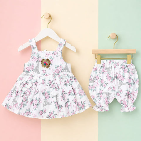 AG - 3 Pieces - Frock Set - White - Eiffel