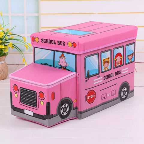 School Bus - Toy Box - Pink