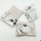Little Planet - 8 Pieces Bedding Set - Black & White Leaves