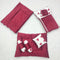 7 Pieces Velvet Bedding Set - Maroon