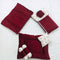 7 Pieces Velvet Bedding Set - Maroon