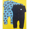 Junior's Pack of 2 Sleep Suits - Black & Blue