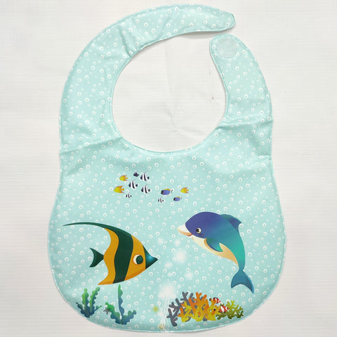 Baby Bib - Blue Dolphin