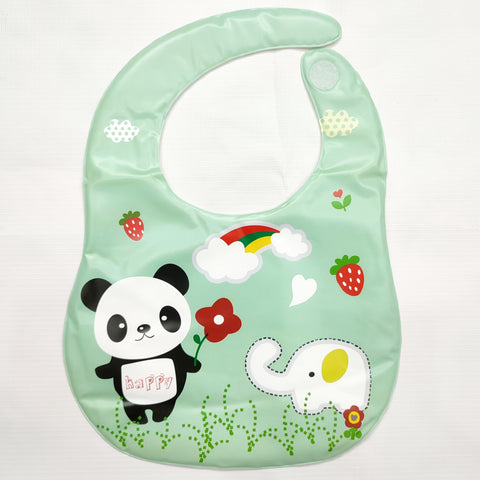 Baby Bib - Panda & Elephant