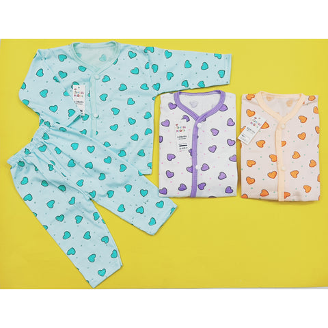 Little Planet Pack of 3 Night Suits - WPG Hearts