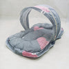 Little Planet - Mosquito Bed Net - Pink Hearts in Grey